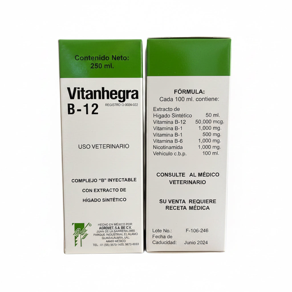 Vitanhegra B-12 - Insumos Agropecuarios Hdez Leal